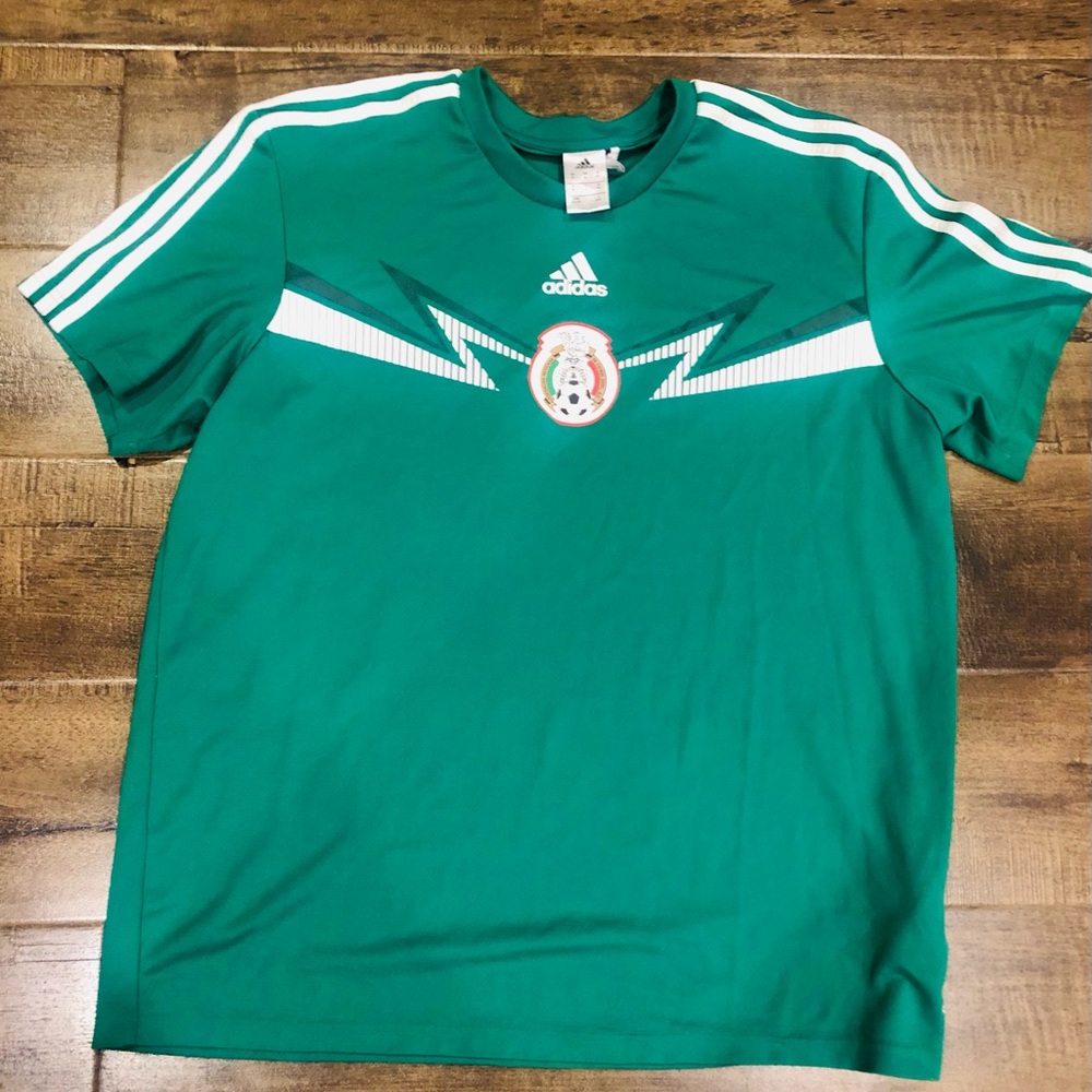 NWOT green Adidas Mexico shirt